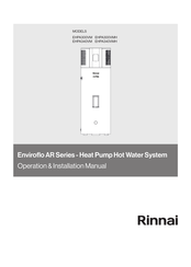 Rinnai Enviroflo EHPA340VM Operation & Installation Manual