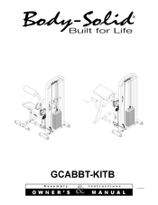 Body Solid GCABBT-KITB Assembly Instructions & Owner's Manual