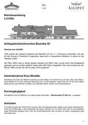 Bachmann Liliput 131503 Operating Instructions Manual