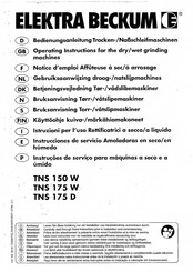 Elektra Beckum TNS 150 W Operating Instructions Manual
