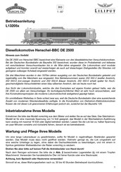 BACHMANN EUROPE Plc LILIPUT 132056 Operating Instructions Manual