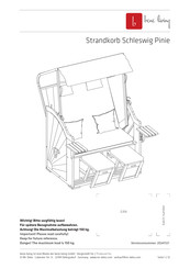 bene living Schleswig Beach Chair Assembly Instructions Manual