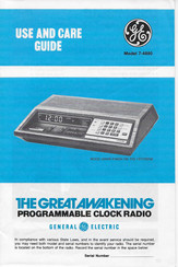 GE 7-4880 Use And Care Manual
