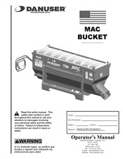 Danuser 230400 Operator's Manual