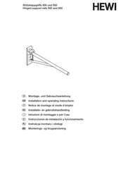 Hewi 900.50B2174092 Installation And Operating Instructions Manual