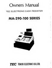 TEC MA-290-100 SERIES Owner's Manual
