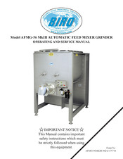 BIRO AFMG-56 MkIII Operating And Service Manual
