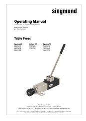 Siegmund System 16 Operating Manual