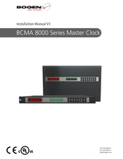 Bogen BCMA 8000 Series Installation Manual