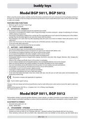 Buddy Toys BGP 5011 Manual