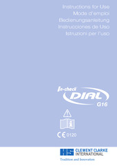 Clement Clarke International in-check DIAL G16 Instructions For Use Manual