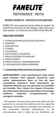 Fanelite RD18 Manual