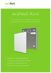 ecofort ecoheat Aura 350 Installation And Operating Instructions Manual