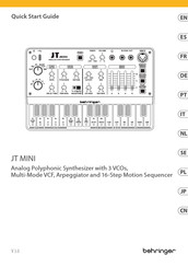 Behringer JT MINI Quick Start Manual
