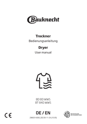 Bauknecht BT 84D WWS User Manual