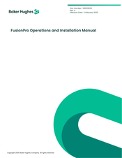 Baker Hughes FusionPro VSD 0260K-04FP12SWF Operation And Installation Manual