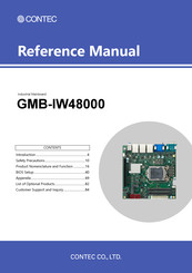 Contec GMB-IW48000 Reference Manual