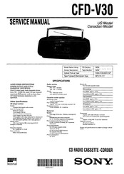 Sony CFD-V30 Service Manual