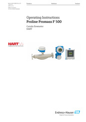 Endress+Hauser Proline Promass F 500 Operating Instructions Manual