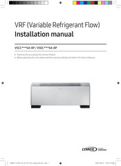 Samsung LENNOX VSCC018S4-4P Installation Manual