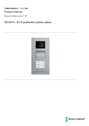 Busch-Jaeger Busch-Welcome IP H81381P-03 Series Product Manual