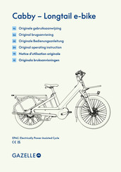 Gazelle Cabby Original Operating Instruction