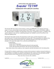 Field Controls EvenAir T21WF Installation And User Manual