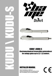 Bame DELMA KUDU-S 24V Installer Manual