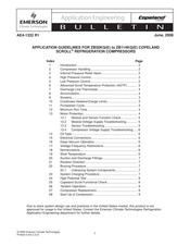 Emerson Copeland Scroll ZB114KQE Application Engineering Bulletin