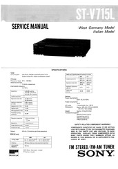 Sony ST-V715L Service Manual