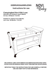 NOVI Baby Novi Kiki Luxe Instructions For Use Manual