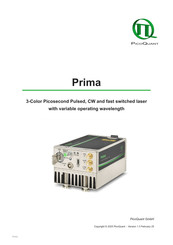 PicoQuant Prima 912001 Manual