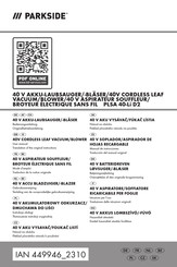 Parkside HG11465 User Manual