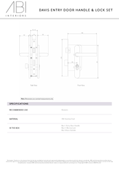 ABI INTERIORS DAVIS Manual