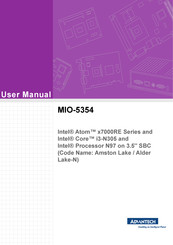 Advantech MIO-5354 User Manual