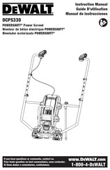DeWalt POWERSHIFT DCPS330B Instruction Manual