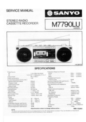 Sanyo M7790LU Service Manual