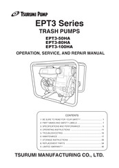 Tsurumi Pump EPT3 Series Operation, Service And Repair Manual