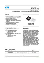 ST Xpander Logic STMPE1801 Manual