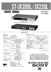 Sony ST-JX205L Service Manual