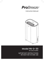 ProBreeze PB-D-30 Instruction Manual
