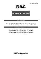 Smc Networks VHS30-D-X425 Series Operation Manual