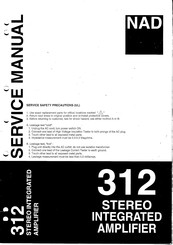NAD 312 Service Manual