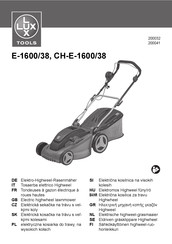 Lux Tools E-1600/38 Translation Of The Original Instructions