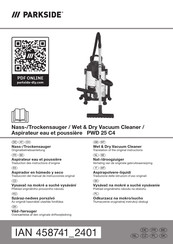 Parkside 458741 2401 Instructions Manual