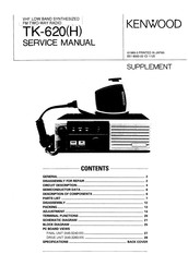 Kenwood TK-620 H Service Manual Supplement
