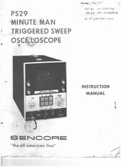 Sencore MINUTE MAN PS29 Instruction Manual