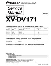 Pioneer XV-DV171 Service Manual