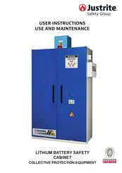 Justrite JCBSLC01BU Use And Maintenance Instructions