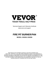 VEVOR 1050265 Manual
